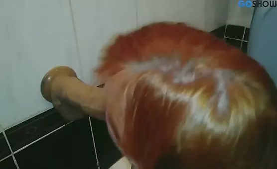 BBW gets Fucked Doggy Style by Stud in Bathroom